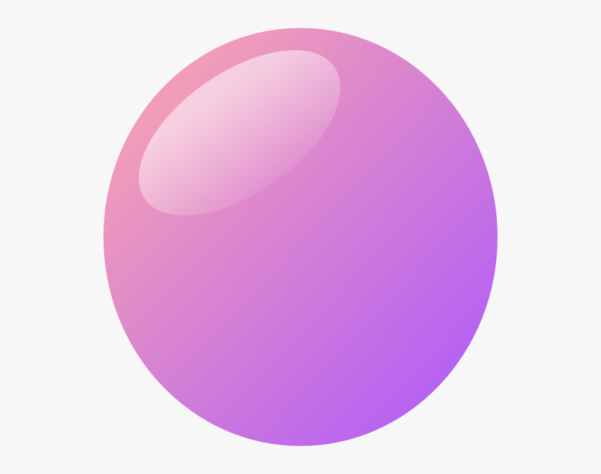 Pink Bubbles Clip Art - Pink And Purple Bubble, HD Png Download, Free Download