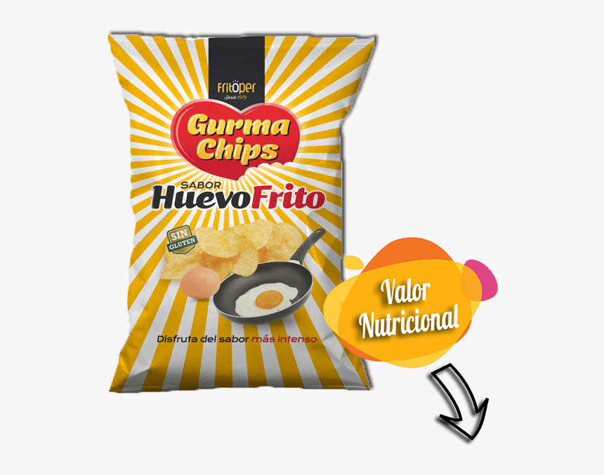 Patatas Sabor Huevo Frito Sin Gluten - Patatas Fritas Sabor Huevo Frito, HD Png Download, Free Download