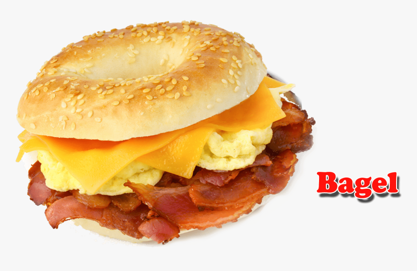 Free Png Bagel Png Png Images Transparent - Bacon Eggs Cheese And Ham Bagel, Png Download, Free Download