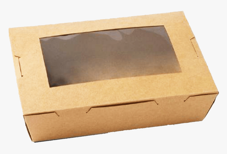 Custom Window Boxes - Kraft Food Box With Window, HD Png Download, Free Download