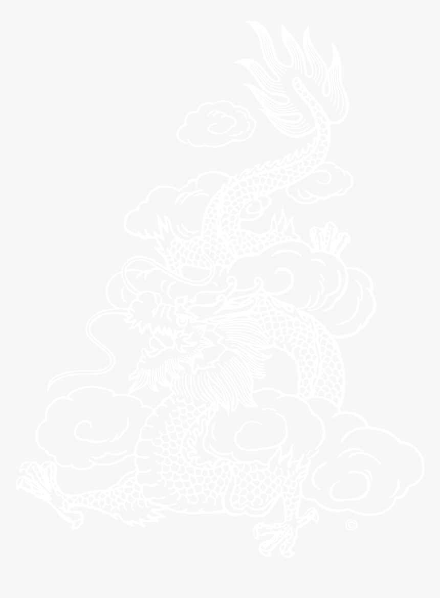 Chinese Restaurant Dragon - Chinese Dragon Png White, Transparent Png, Free Download