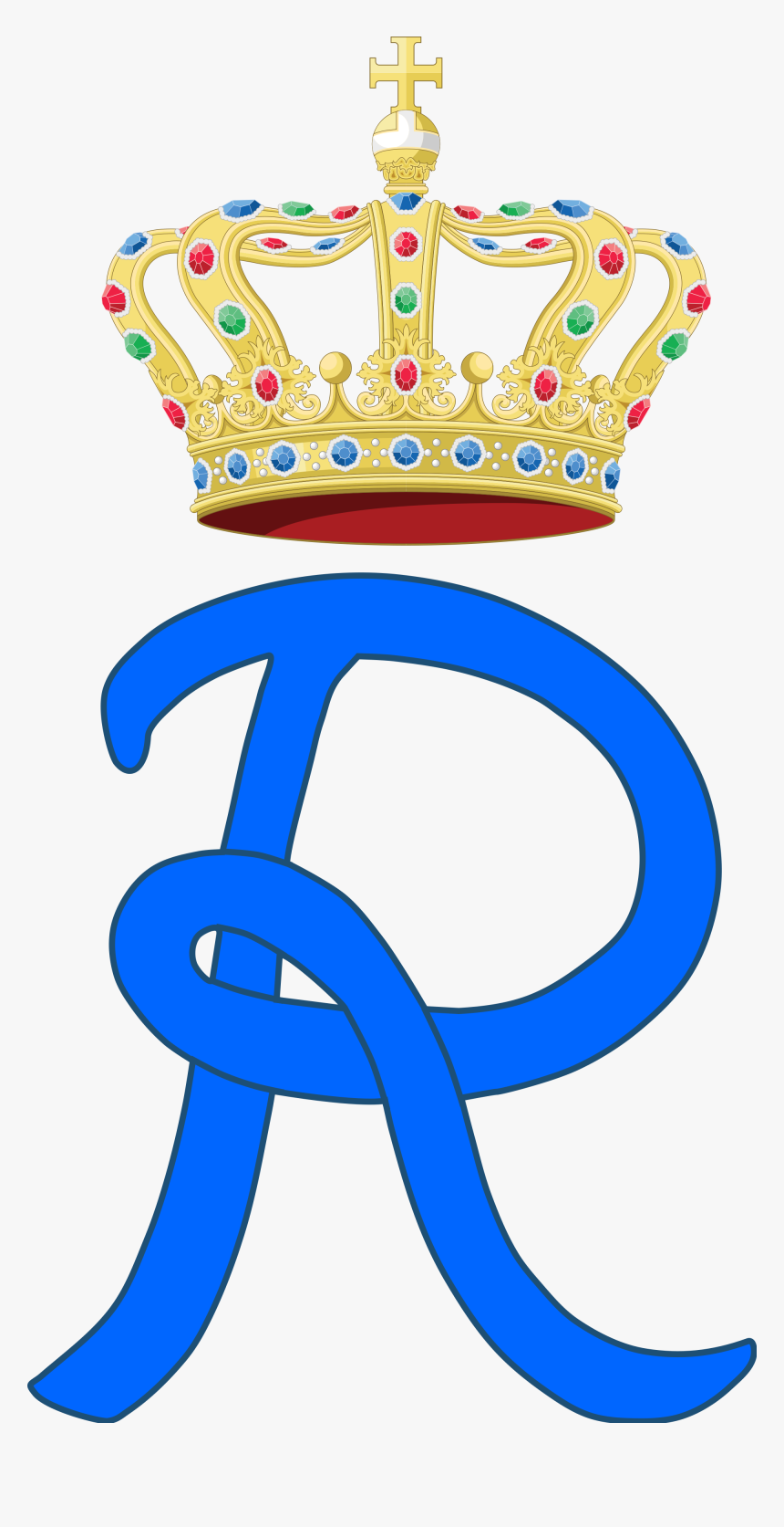 Letters R With Crowns Png Monogram - Royal R Letter With Crown, Transparent Png, Free Download