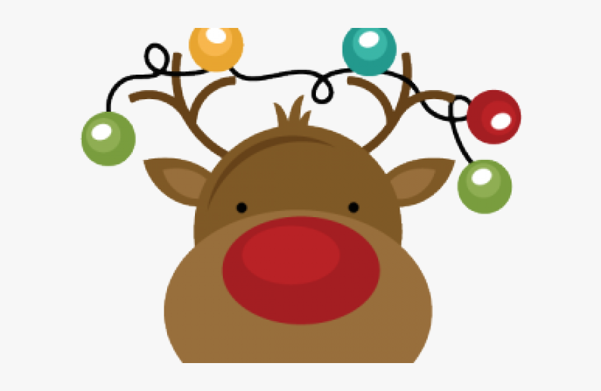 Transparent Reindeer Cliparts - Cute Christmas Clip Art, HD Png Download, Free Download