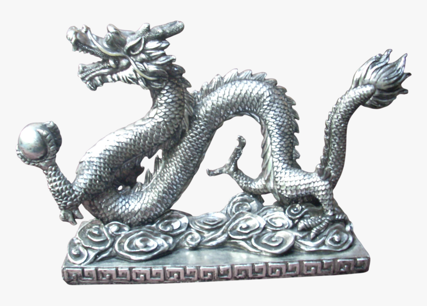 Clip Art Statue Chairish - Asian Dragon Statue, HD Png Download, Free Download