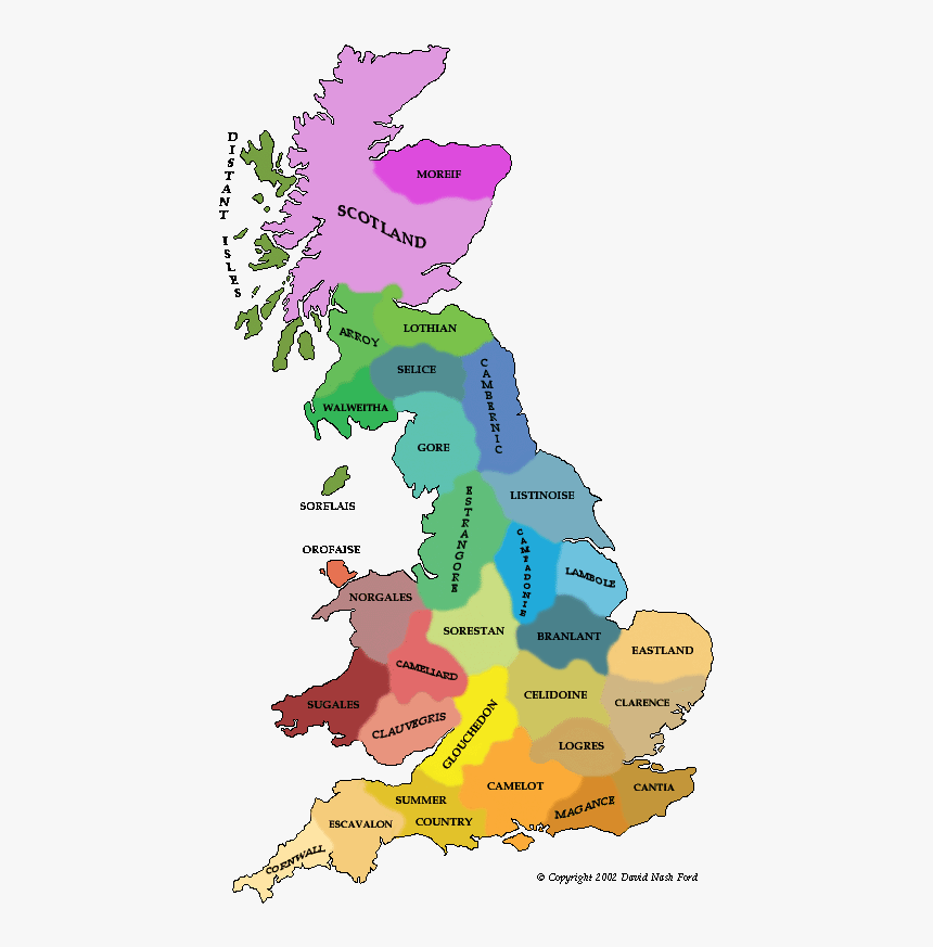 6th Century Britain Map, HD Png Download, Free Download