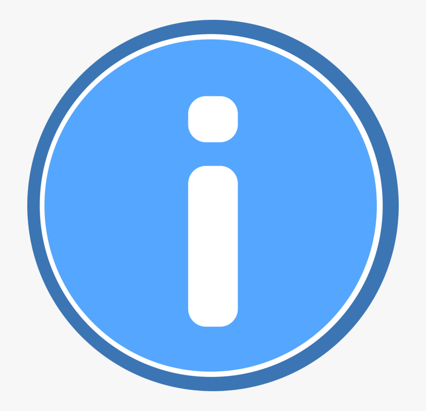 Blue,angle,electric Blue - Round Info Icon Png, Transparent Png, Free Download