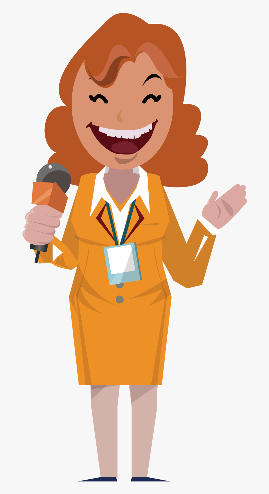 News Presenter Png - Reporter Png, Transparent Png, Free Download