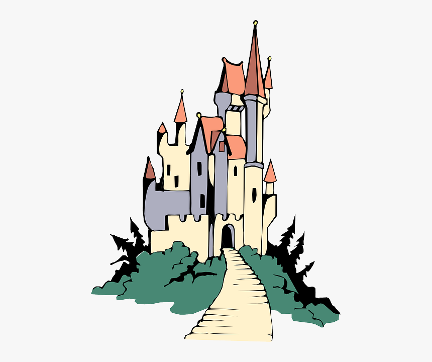 Fairytale Castle, Royal, Path, Towers, Fairytale - Scary Castle Clipart, HD Png Download, Free Download
