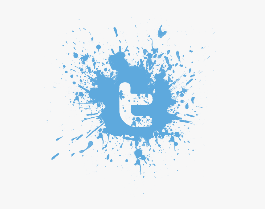 Twitter - Black Paint Splatter, HD Png Download, Free Download