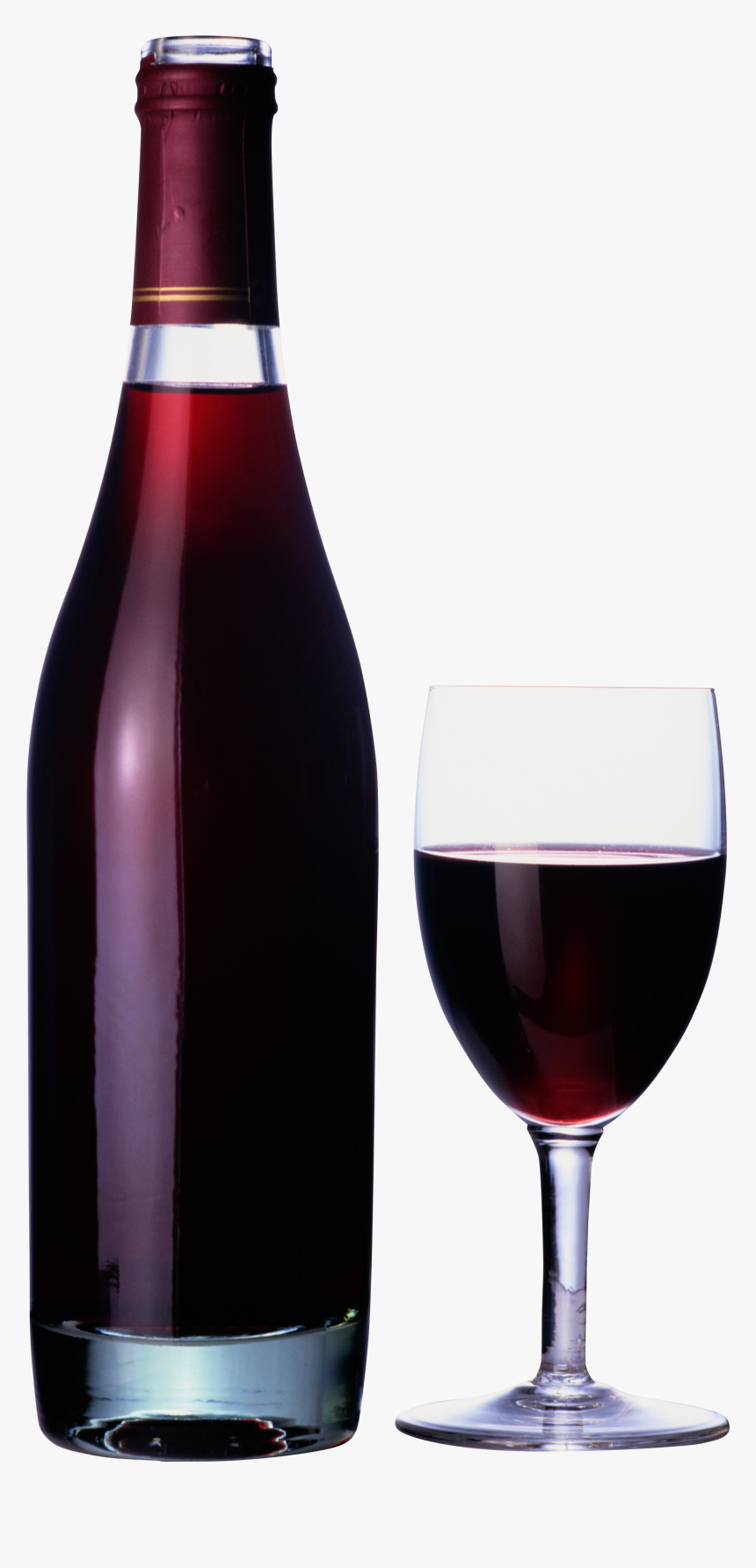 Wine Clipart Png - Wine Bottle And Glass Png, Transparent Png, Free Download