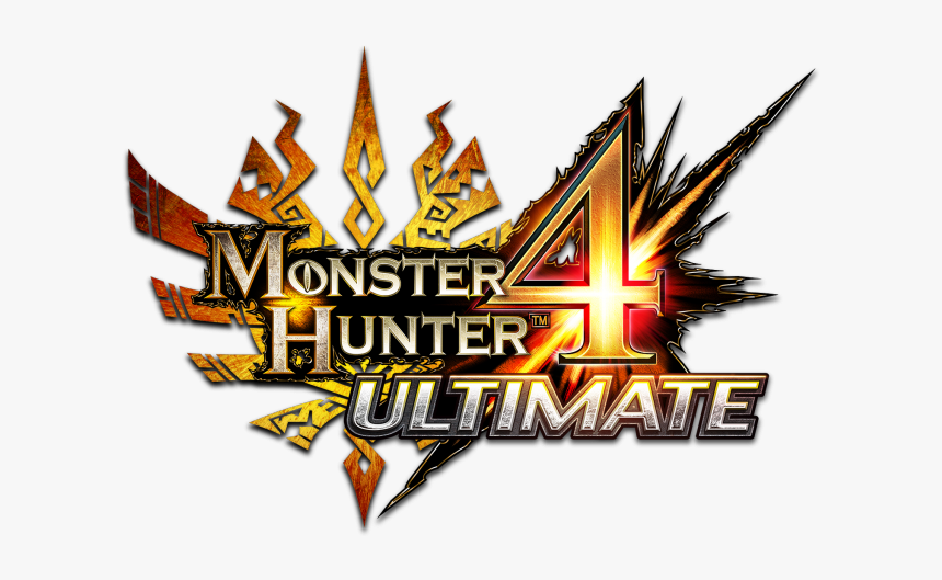 Monster Hunter 4 Ultimate Logo Png - Monster Hunter 4u Title, Transparent Png, Free Download