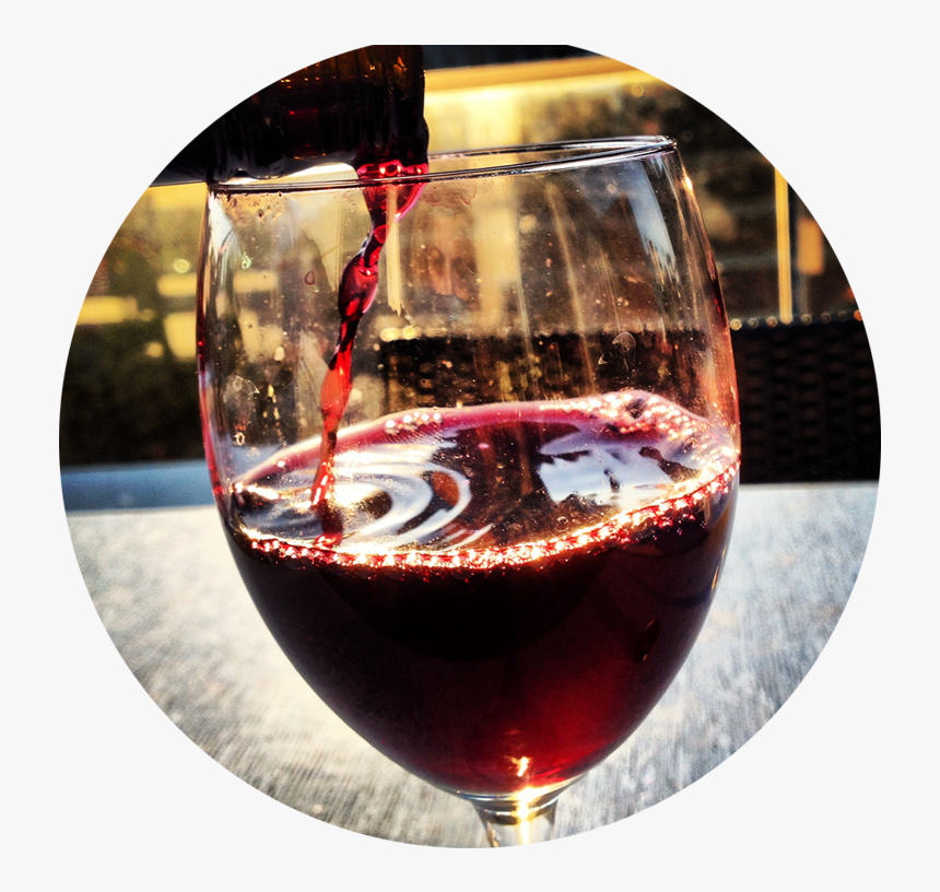 Wine Pouring Circle - Wine Glass, HD Png Download, Free Download