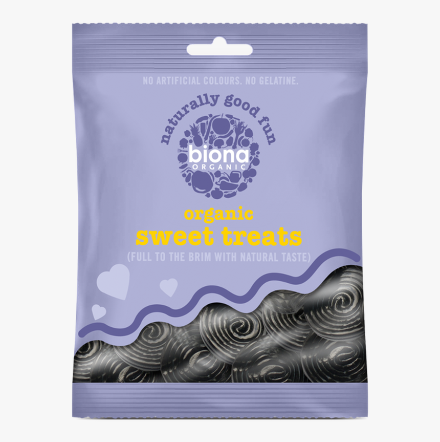 Biona Organic Licorice Spirals 75g - Biona Sweets, HD Png Download, Free Download