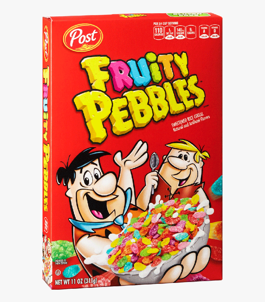 Post Fruity Pebbles 12x311gr - Fruity Pebbles Cereal Box, HD Png Download, Free Download