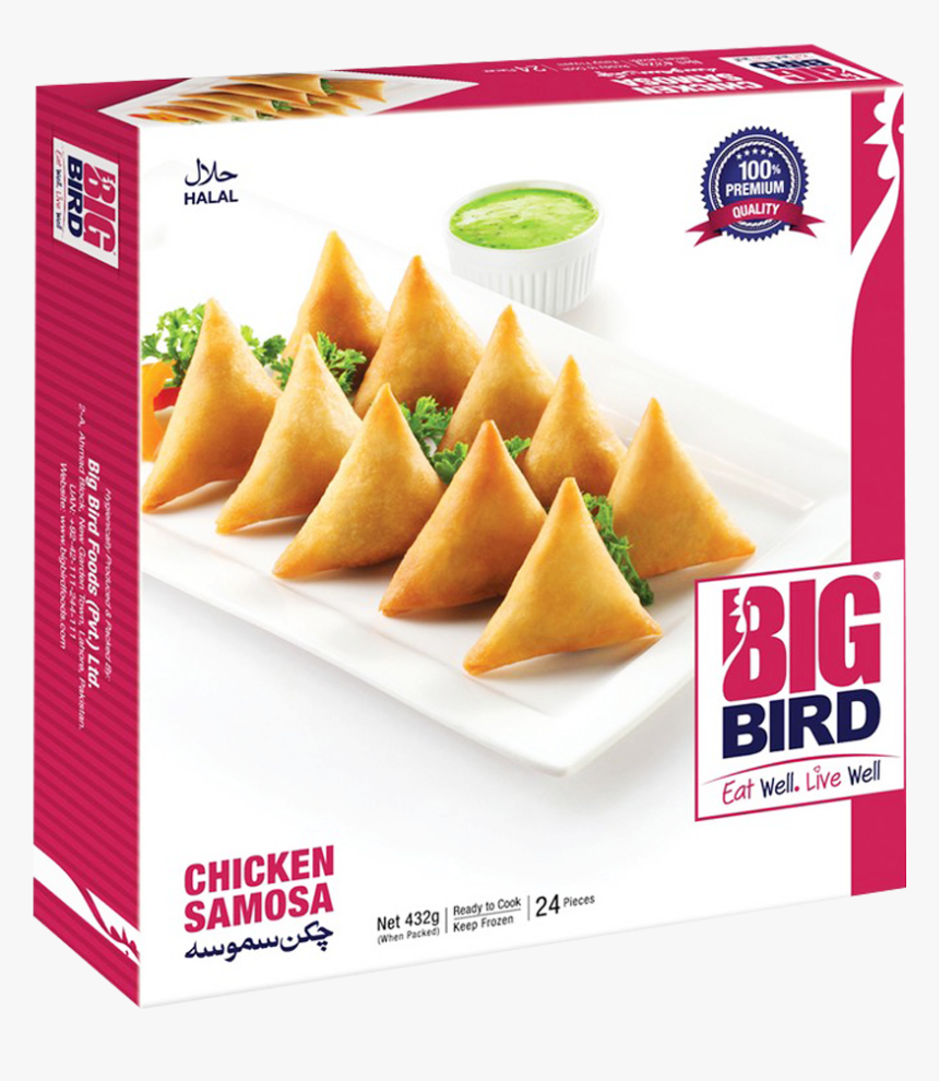 Big Bird Vegetable Samosa 432 Gm - Big Bird Food Pvt Ltd, HD Png Download, Free Download