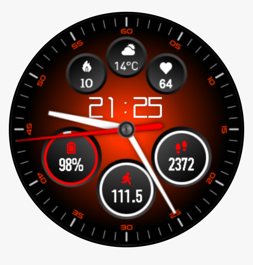 Gradient Red X3 - Watch Faces Amazfit 2, HD Png Download, Free Download