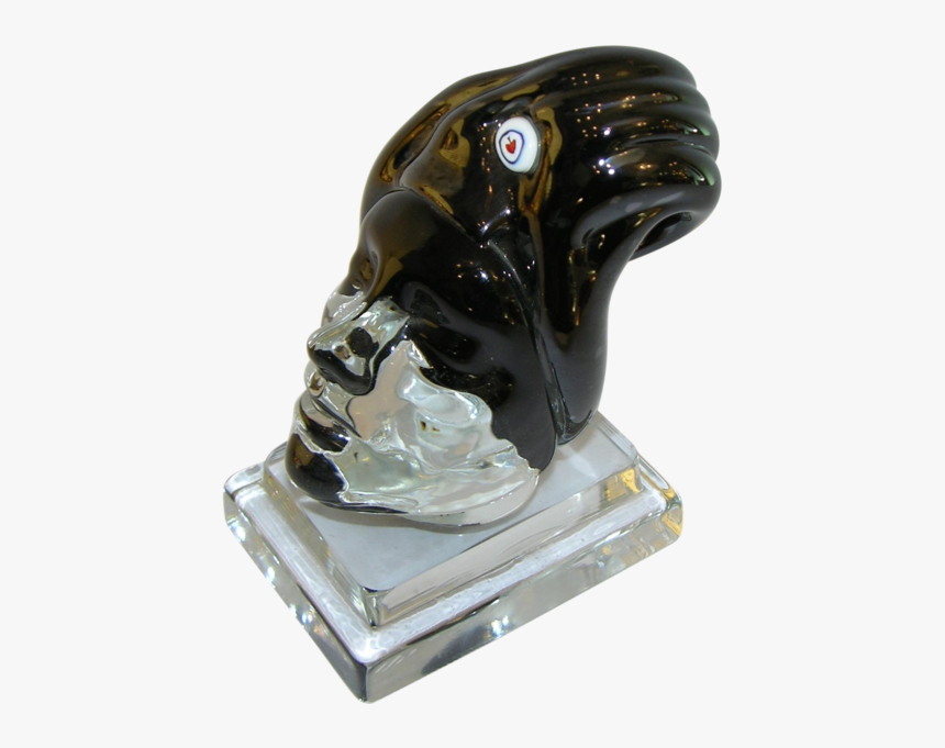 Italian Blown Murano Glass Head Sculpture - Bronze Sculpture, HD Png Download, Free Download
