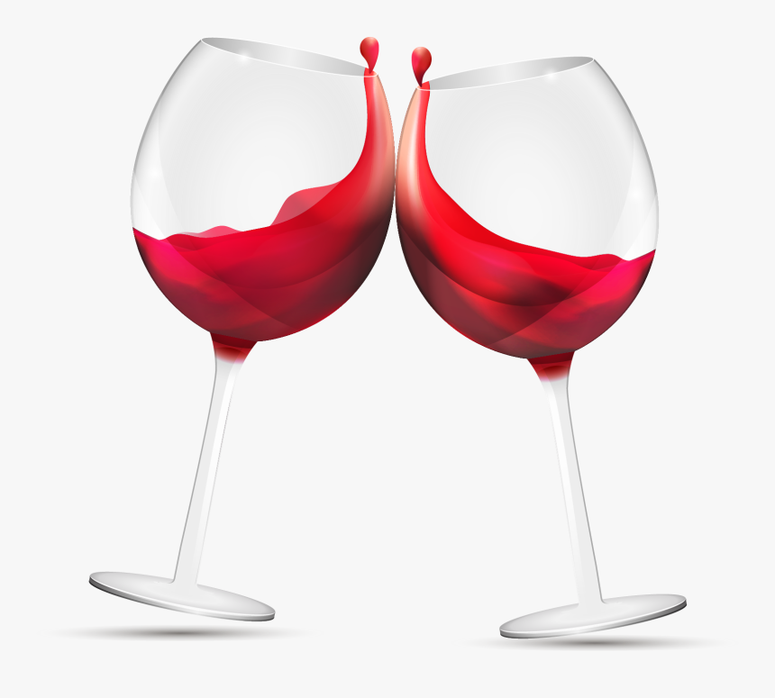 Glasses Red Wine Png Free Photo Clipart - Wine Glasses Clipart Transparent, Png Download, Free Download