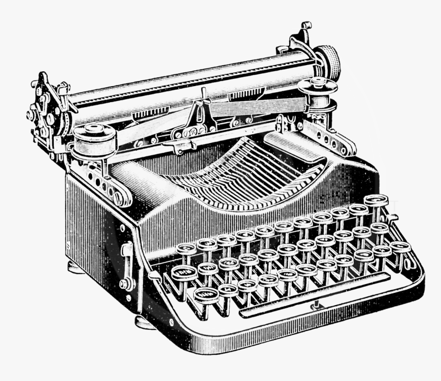 Transparent Old Fashioned Typewriter Clipart - Typewriter In Industrial Age, HD Png Download, Free Download