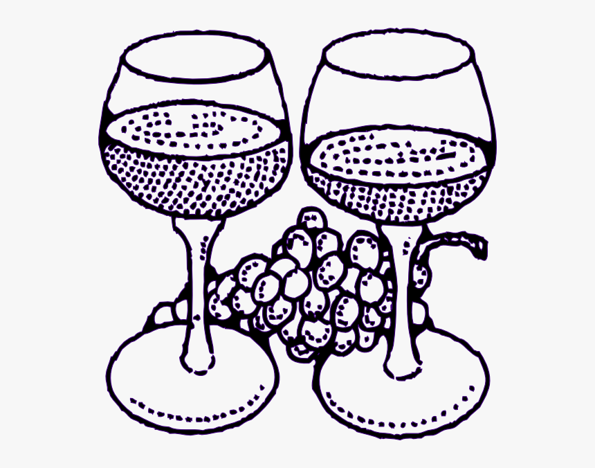 Wine Clipart Black And White Png, Transparent Png, Free Download