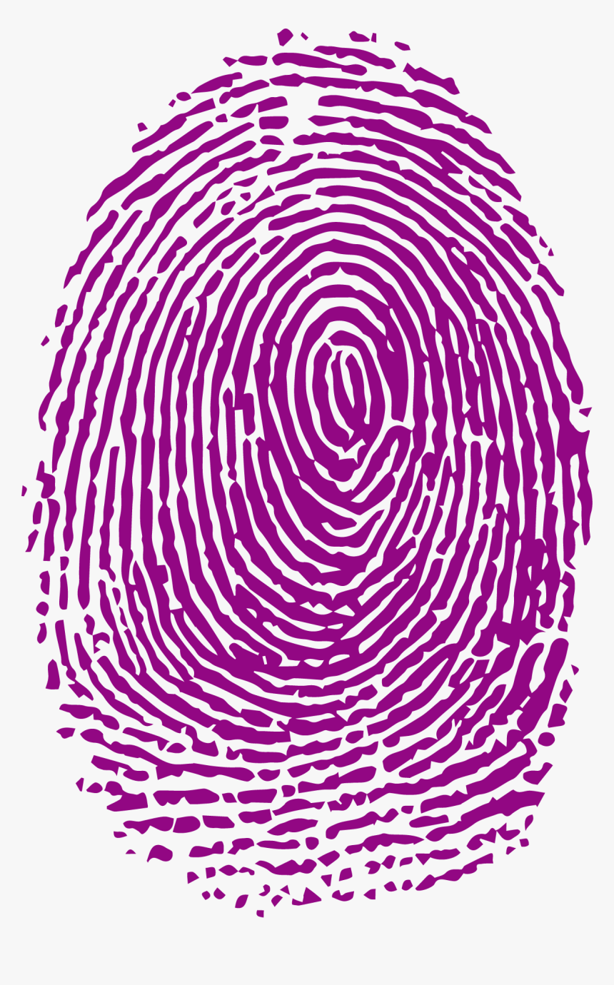 Fingerprint Forensic Science Analysis - Purple Fingerprint Png, Transparent Png, Free Download