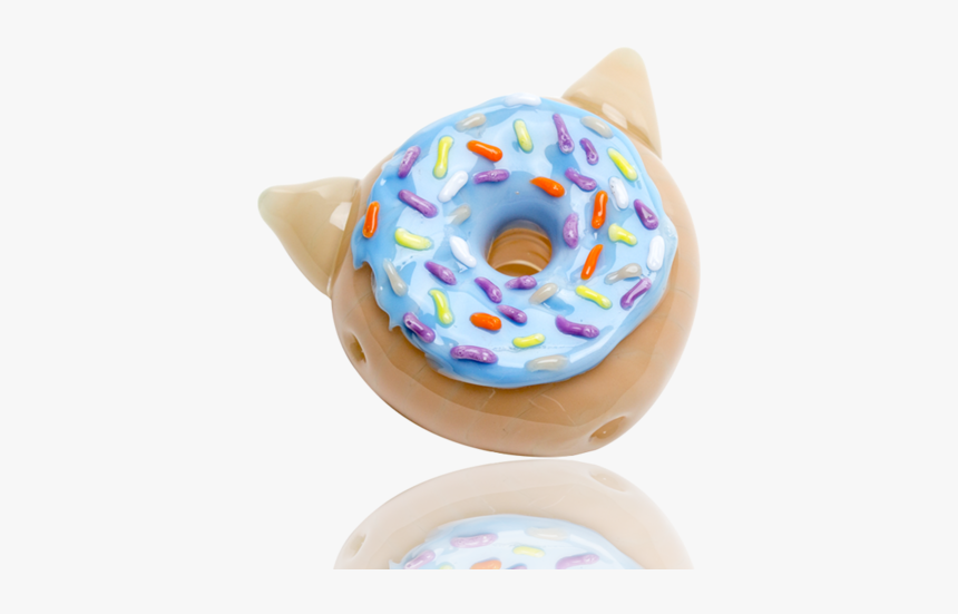 Blueberry Glazed Kitty Donut Hand Spoon Pipe By Empire - Empire Glassworks Donut, HD Png Download, Free Download