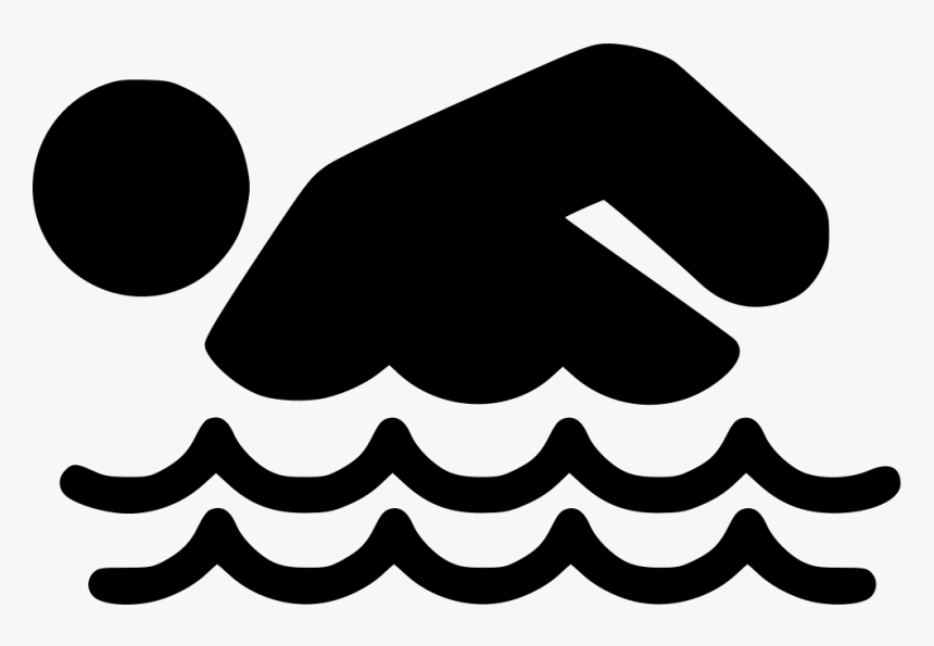 Swimming Person - Drawing Of A Person Swimming, HD Png Download, Free Download