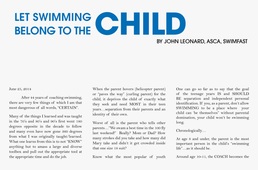 Let Swimming Belong To The Child - Belotero, HD Png Download, Free Download