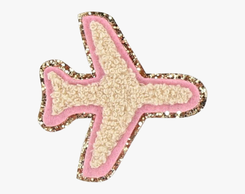 Glitter Airplane Patch - Cross, HD Png Download, Free Download