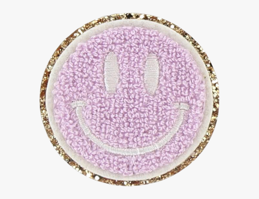 Glitter Smiley Face Patch - Glitter Patch Png, Transparent Png, Free Download