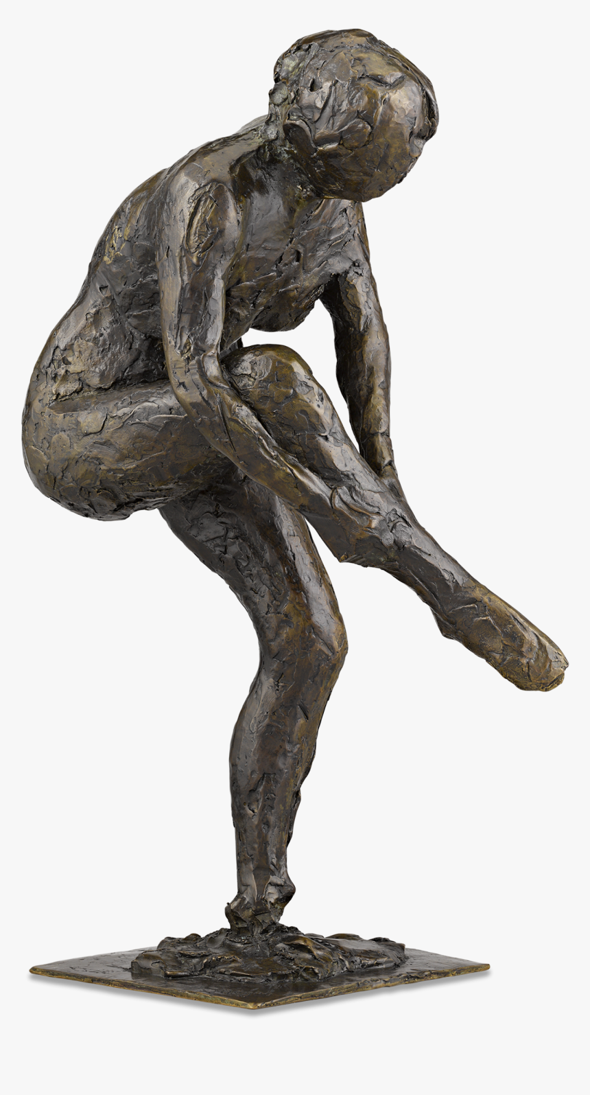 Dancer Putting On Her Stocking By Edgar Degas - Degas Dancers Sculpture, HD Png Download, Free Download