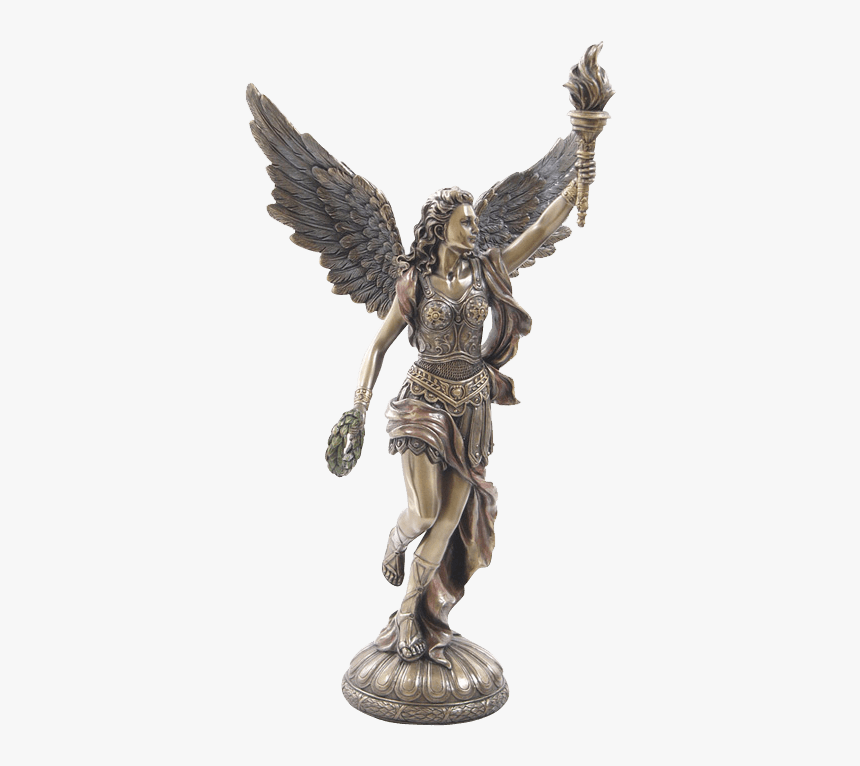 Nike Raising Torch Statue - Nike Statue, HD Png Download, Free Download