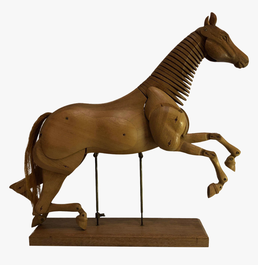 M#century Modern Articulated Wooden Horse On Stand - Sorrel, HD Png Download, Free Download