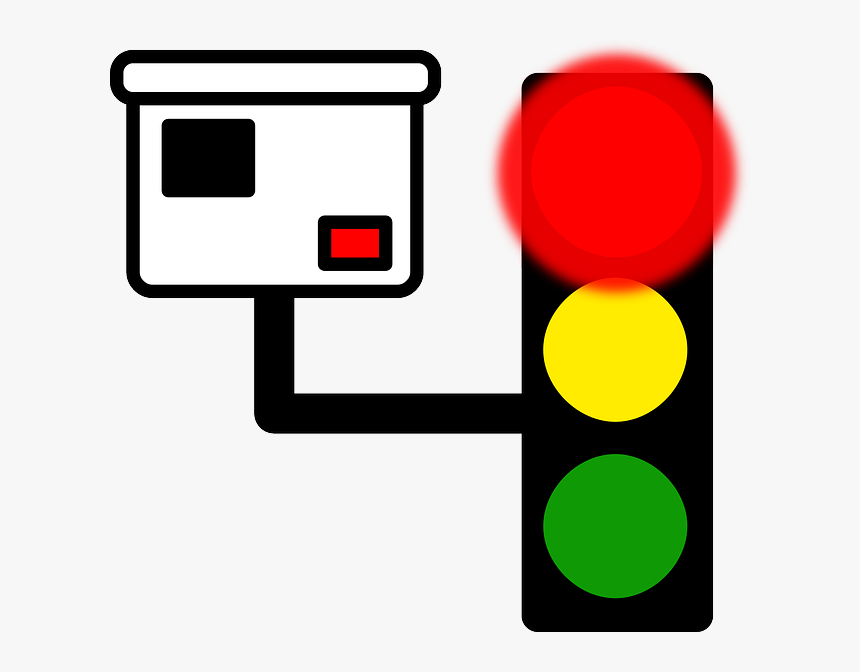 Red, Car, Police, Cartoon, Traffic, Light, Camera - Red Light Camera Icon, HD Png Download, Free Download