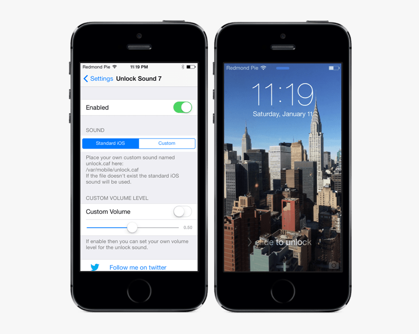 Unlocksound Tweak - Ios 7.1 1, HD Png Download, Free Download