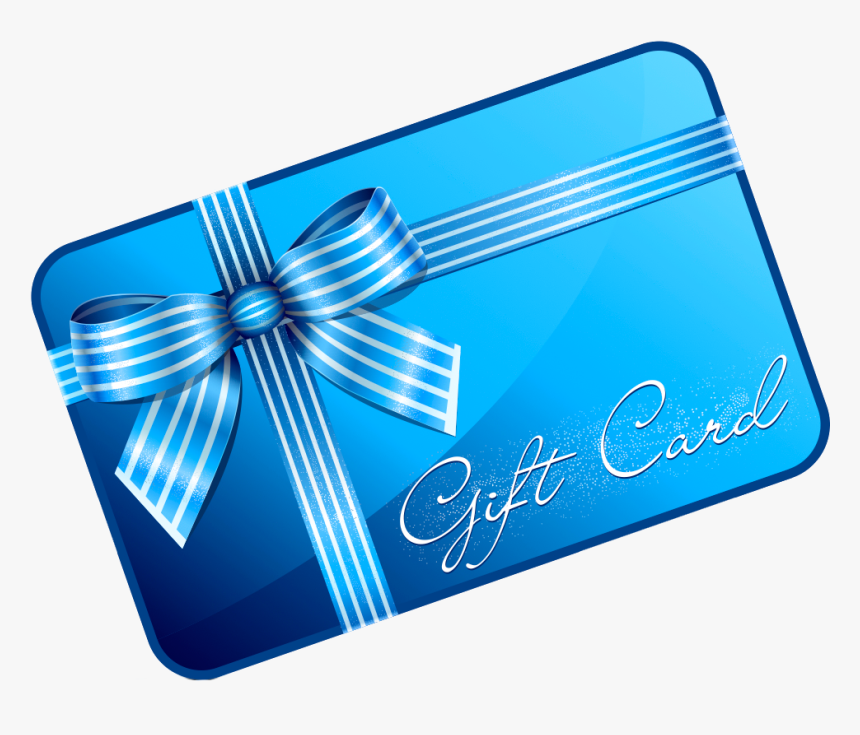 Buy Gift Certificates Blue Gift Card Clip Art Hd Png Download