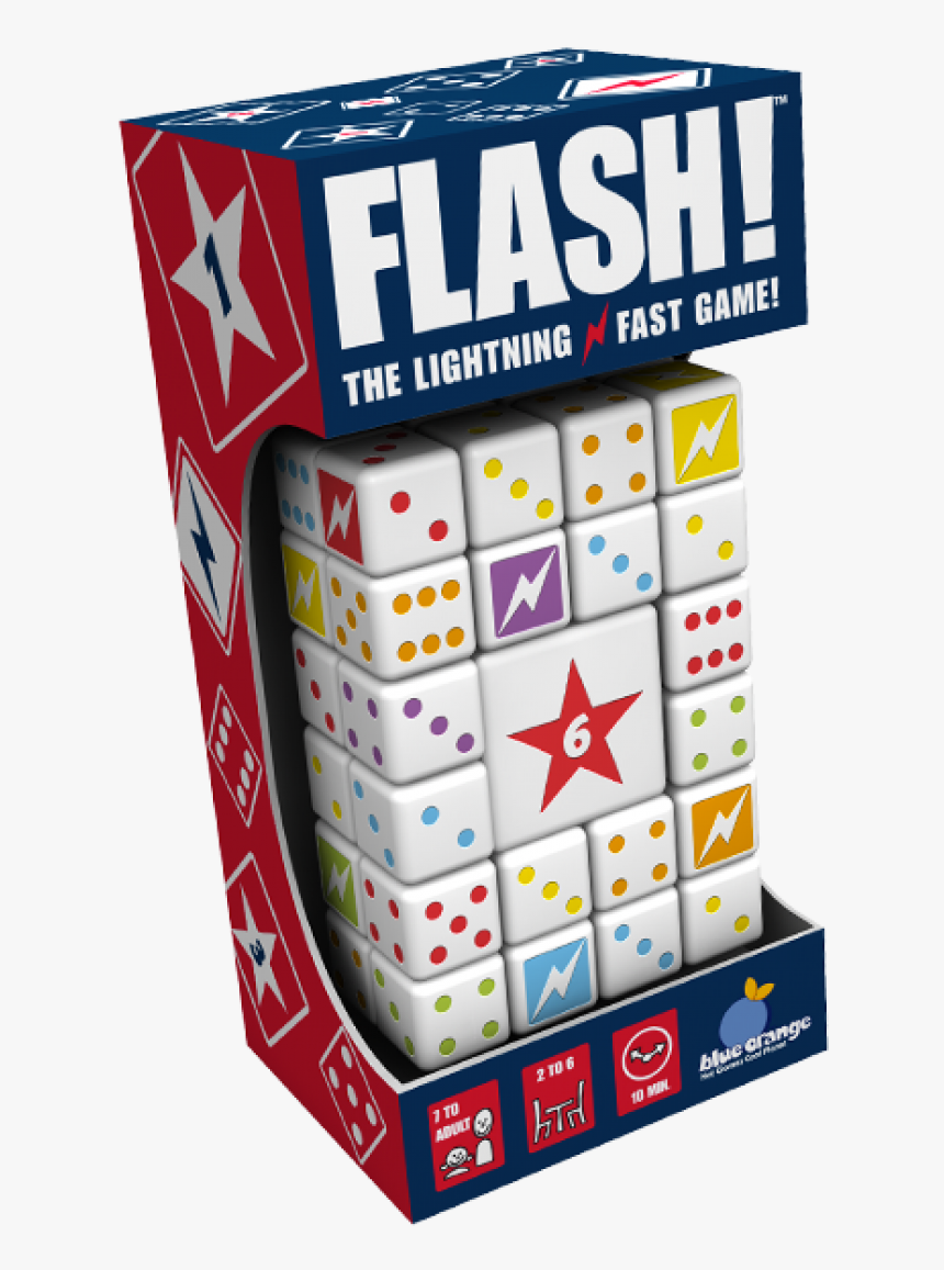 Image Of Flash The Lightning Fast Dice Game By Blue - Flash Dice Game, HD Png Download, Free Download