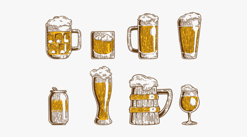 Vetor Ícones Da Cerveja - Cerveja Desenho Giz Png, Transparent Png, Free Download