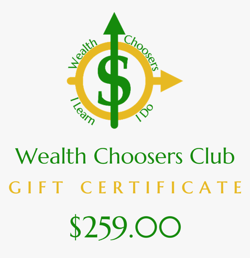 Image Of Lifetime Wealth Choosers Club Gift Certificate - Graphic Design, HD Png Download, Free Download