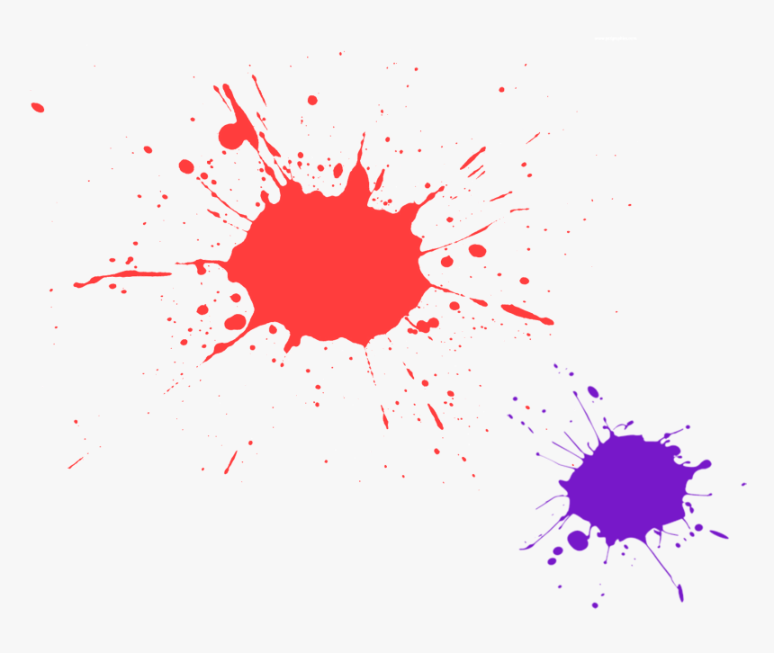 Artist Child Painting Canvas - Red Paint Splatter Vector, HD Png Download, Free Download