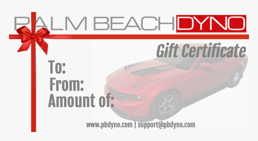 Palm Beach Dyno Gift Certificate - Coupé, HD Png Download, Free Download