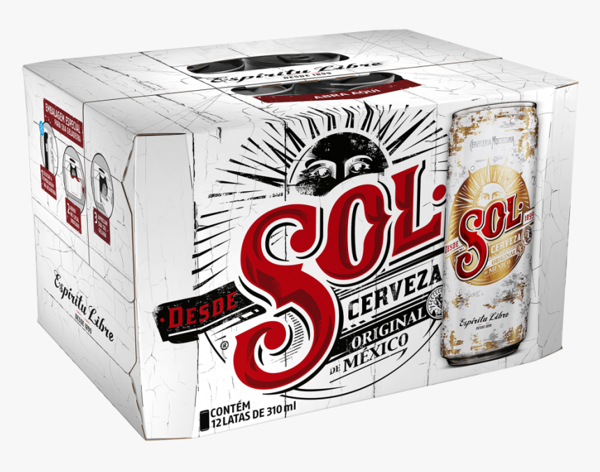Sol 12pack 310ml - Cerveja Sol Cool Box, HD Png Download, Free Download