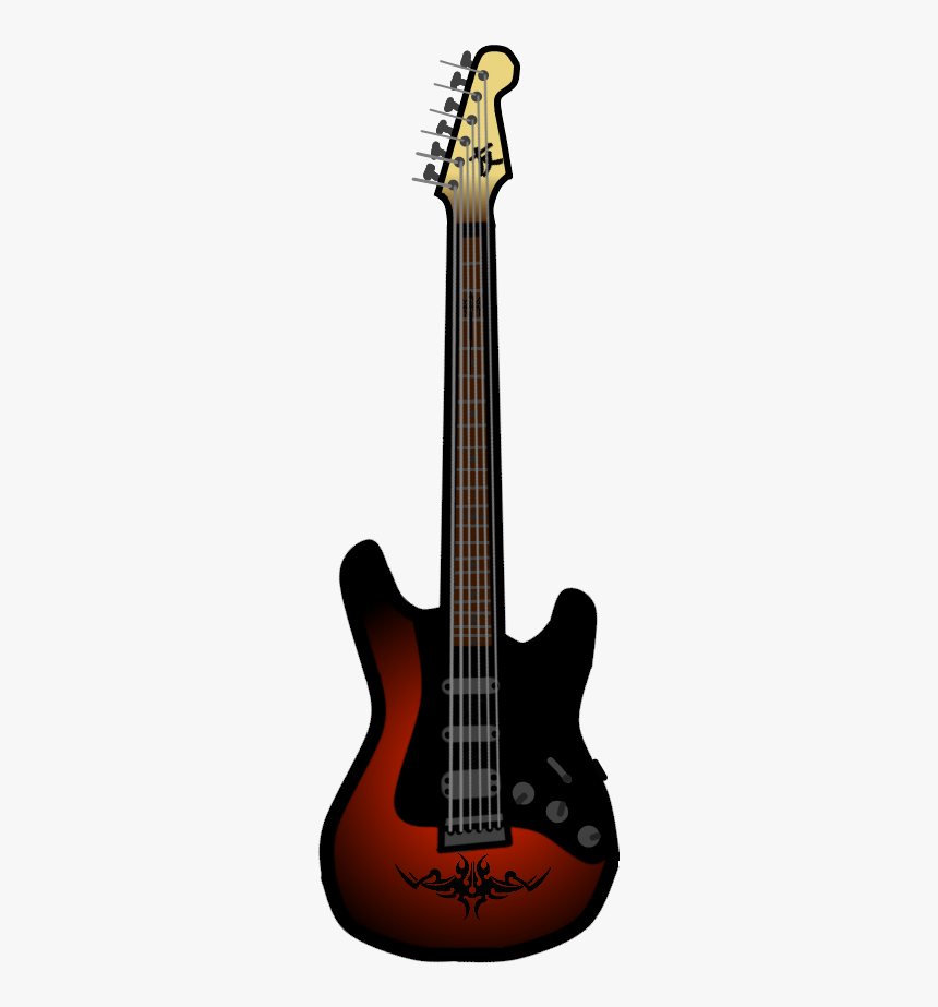 Guitar Cartoon - Schecter C 6 Plus, HD Png Download, Free Download