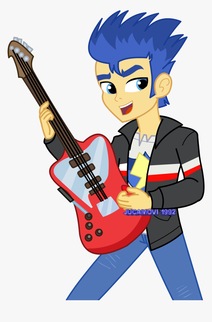 Flash Sentry"s Guitar By Jucamovi1992 Flash Sentry"s - Cartoon Boy With Guitar Png, Transparent Png, Free Download