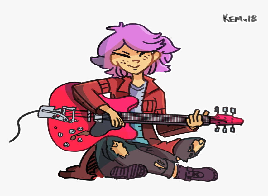 Amity Plays The Guitar - Cartoon, HD Png Download, Free Download