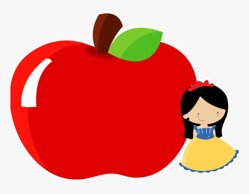 Postado Por Alice Oliveira Às - Clipart Snow White Apple, HD Png Download, Free Download