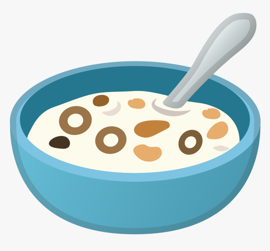 Cereal Bowl Png - Bowl Of Cereal Emoji, Transparent Png - kindpng