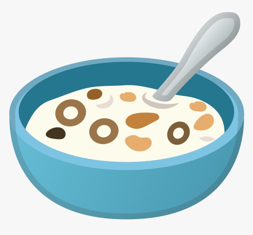 Cereal Bowl Png - Bowl Of Cereal Emoji, Transparent Png, Free Download