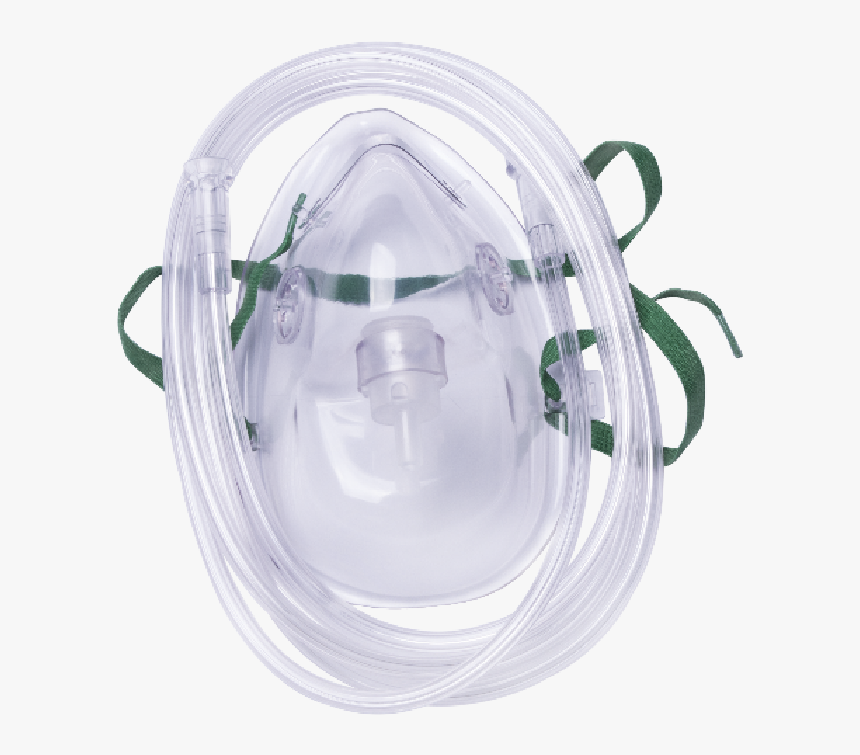 Adult 210cm Tubing - Transparent Oxygen Mask Png, Png Download, Free Download