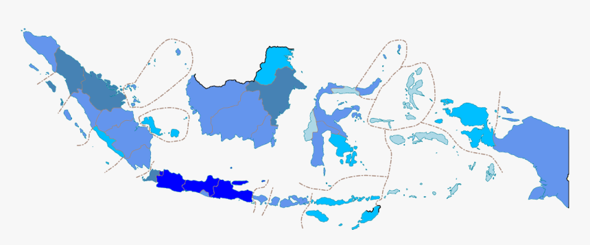 Pdrb Provinsi Di Indonesia 2016 - Vector High Resolution Indonesia Map, HD Png Download, Free Download